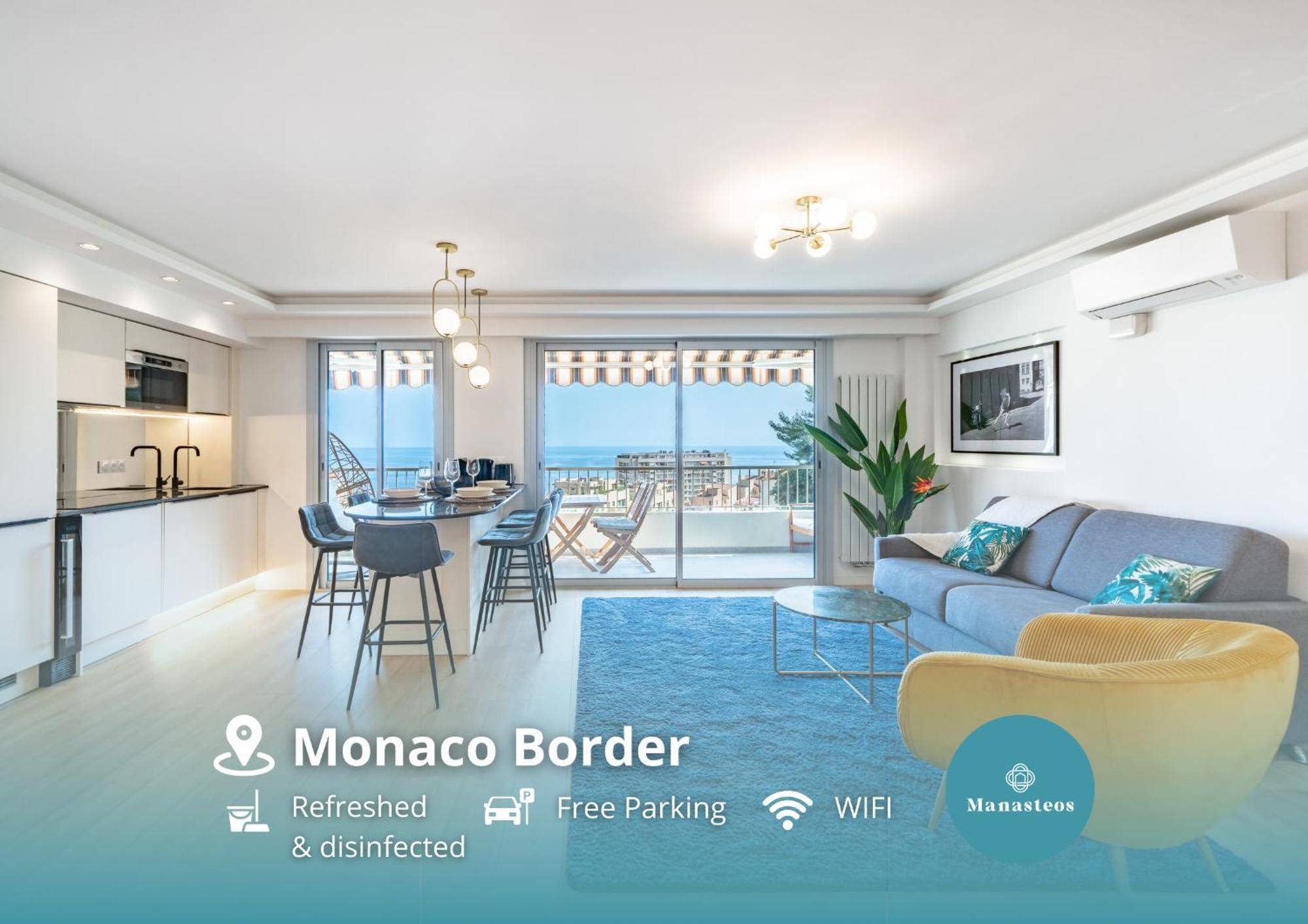 Baie De Monaco - Terrasse Vue Mer - Parking - Af Beausoleil Exterior foto